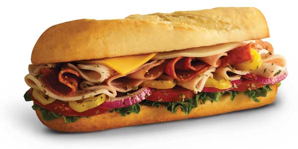 Choosing the Healthiest Food at the Penn Station Menu | Small Dagwood Sandwich or Wrap | FastFoodMenuPrices.com