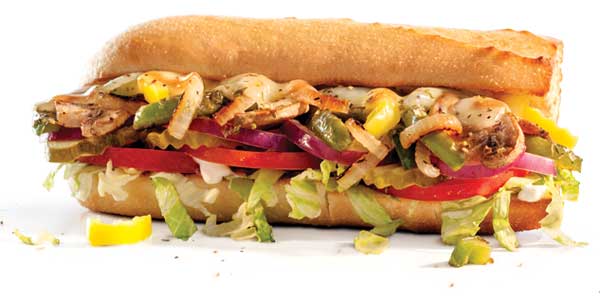 Choosing the Healthiest Food at the Penn Station Menu | Grilled Veggie | FastFoodMenuPrices.com