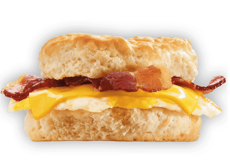 15 Meals At Jack In The Box For 500 Calories Or Less | Bacon, Egg, and Cheese Biscuit | FastFoodMenuPrices.com