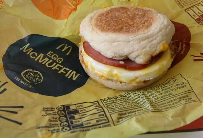 Top 11 Low-Calorie Fast Food Options | McDonald's Egg McMuffin | FastFoodMenuPrices.com