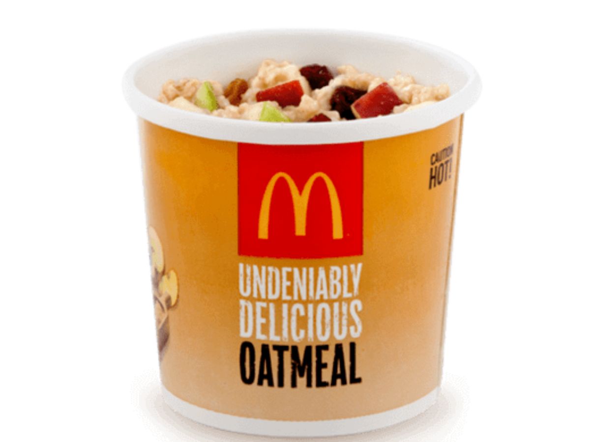 McDonald's healthy oatmeal.