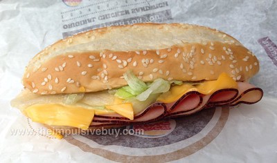 Burger King Ham and Cheese
