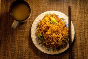 noodles at China Dragon
