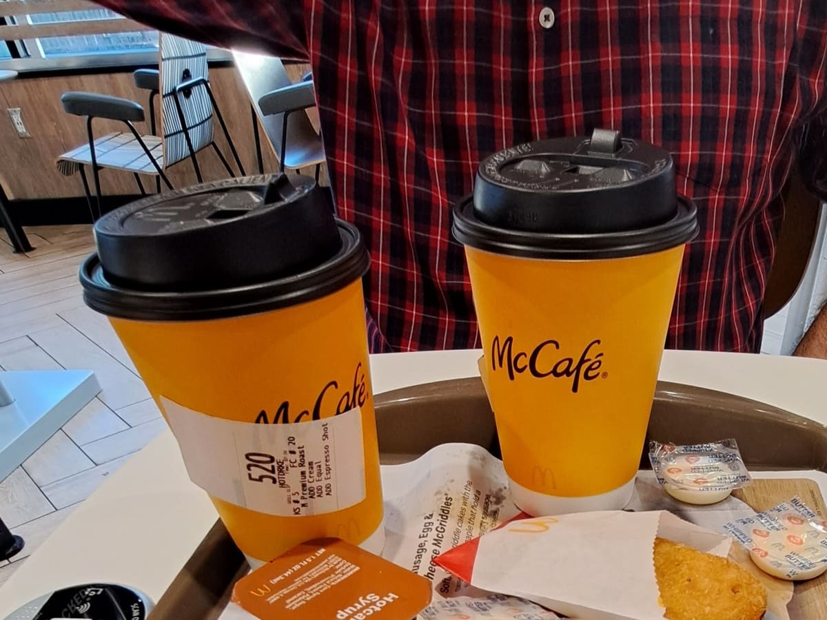 Mcdonald's Coffee 2 cups