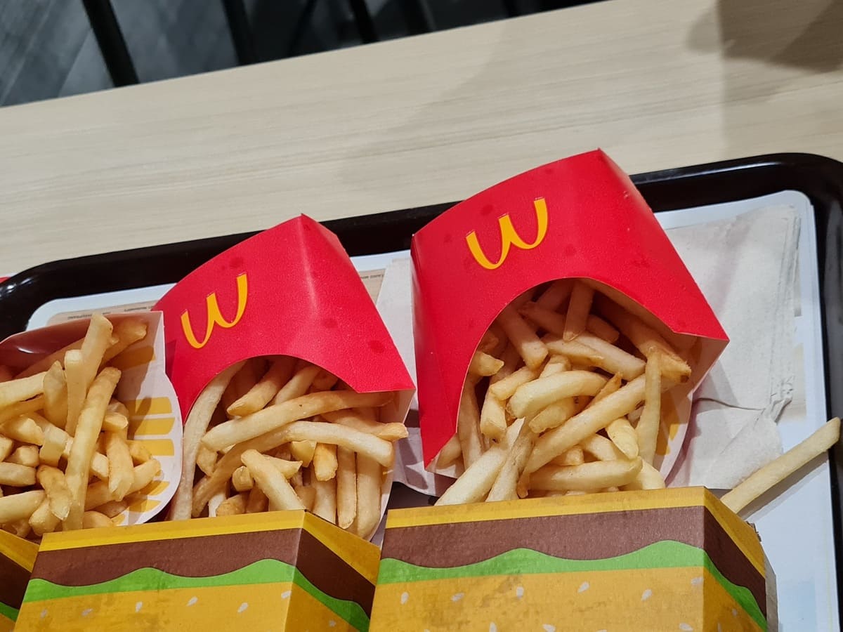 Mcdonald's fries 2 bags