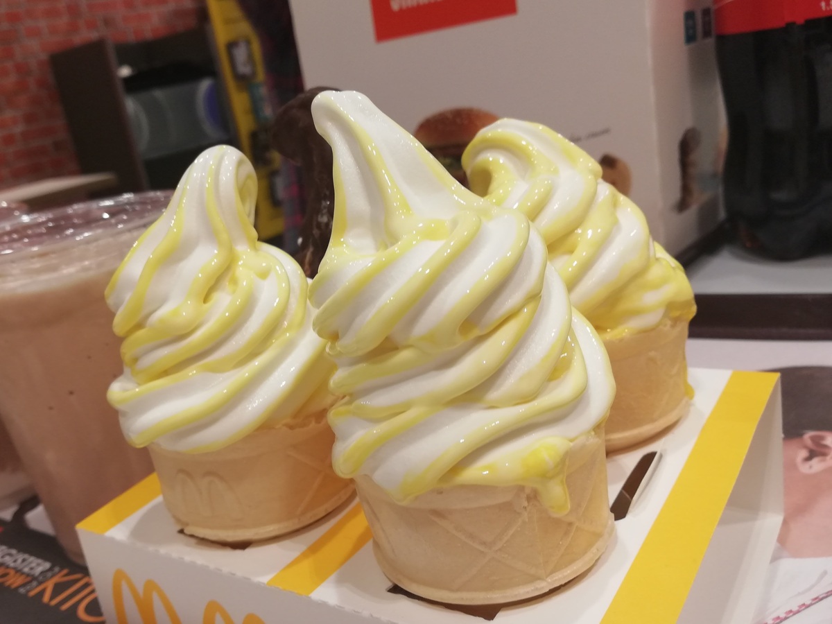 Mcdonald's lemon ice cream cones.