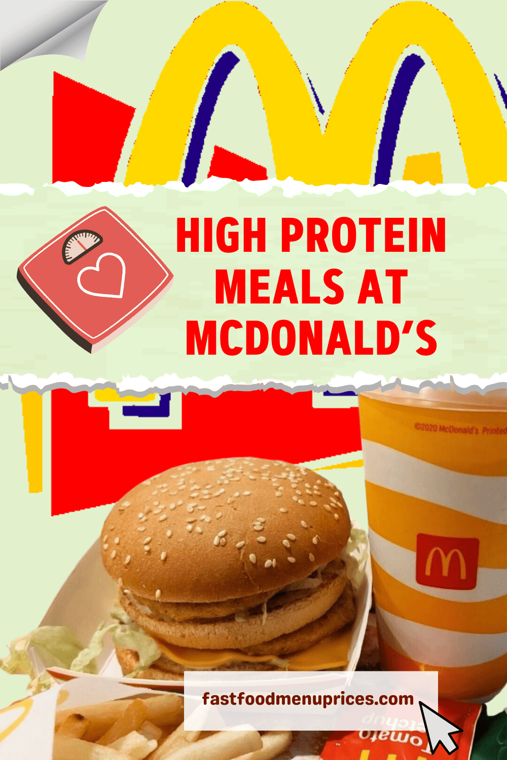 High protein meals at McDonald's combined with elements from Raising Cane's secret menu.