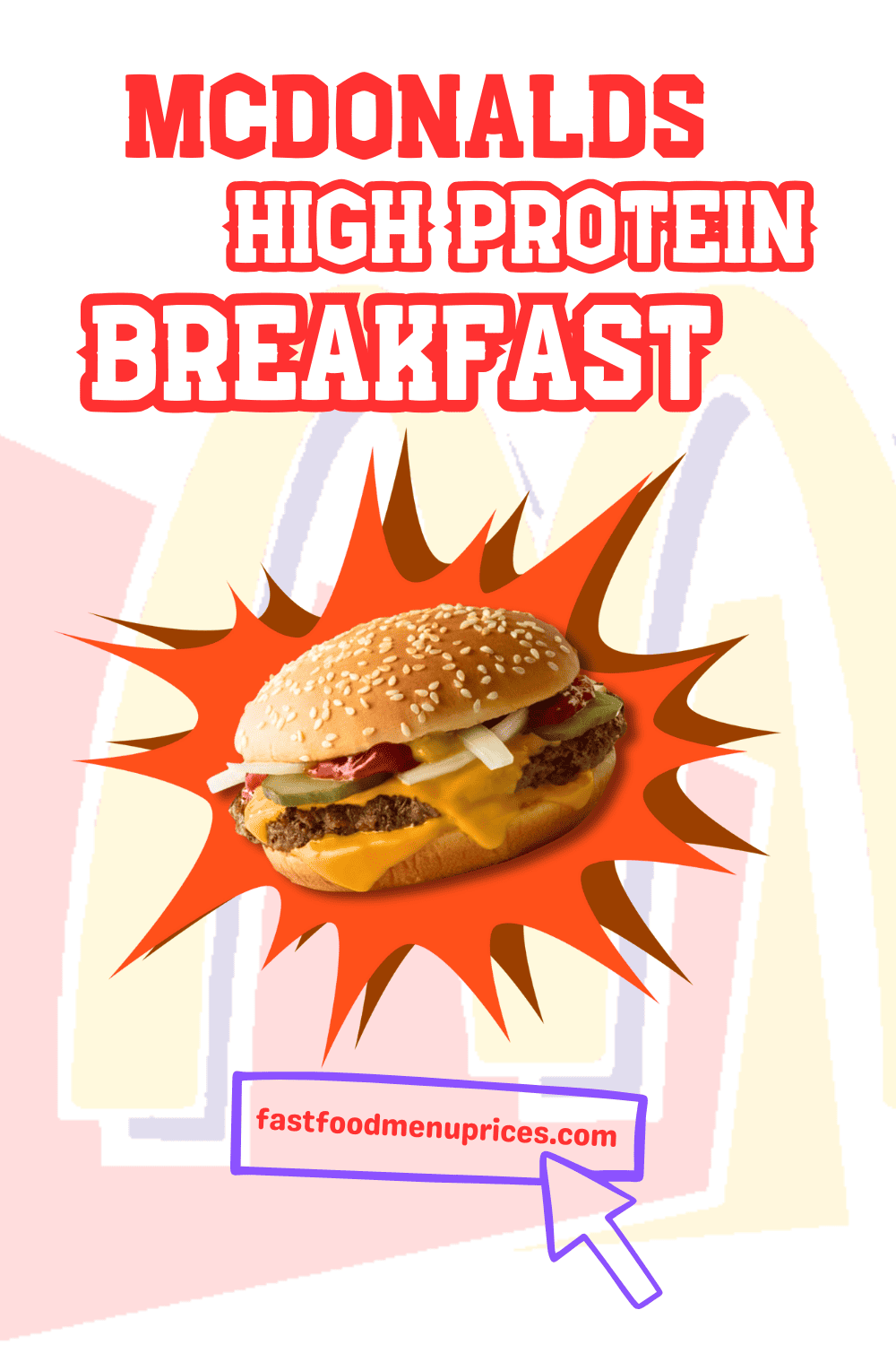 Mcdonalds high protein breakfast featuring a secret menu.