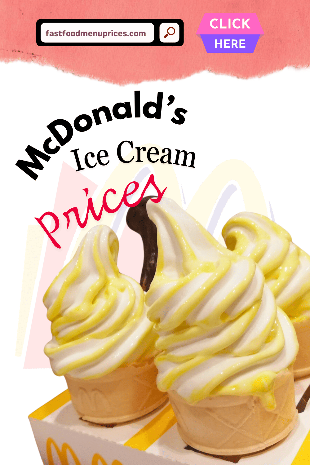 Discover the affordable prices of McDonald's ice cream.
