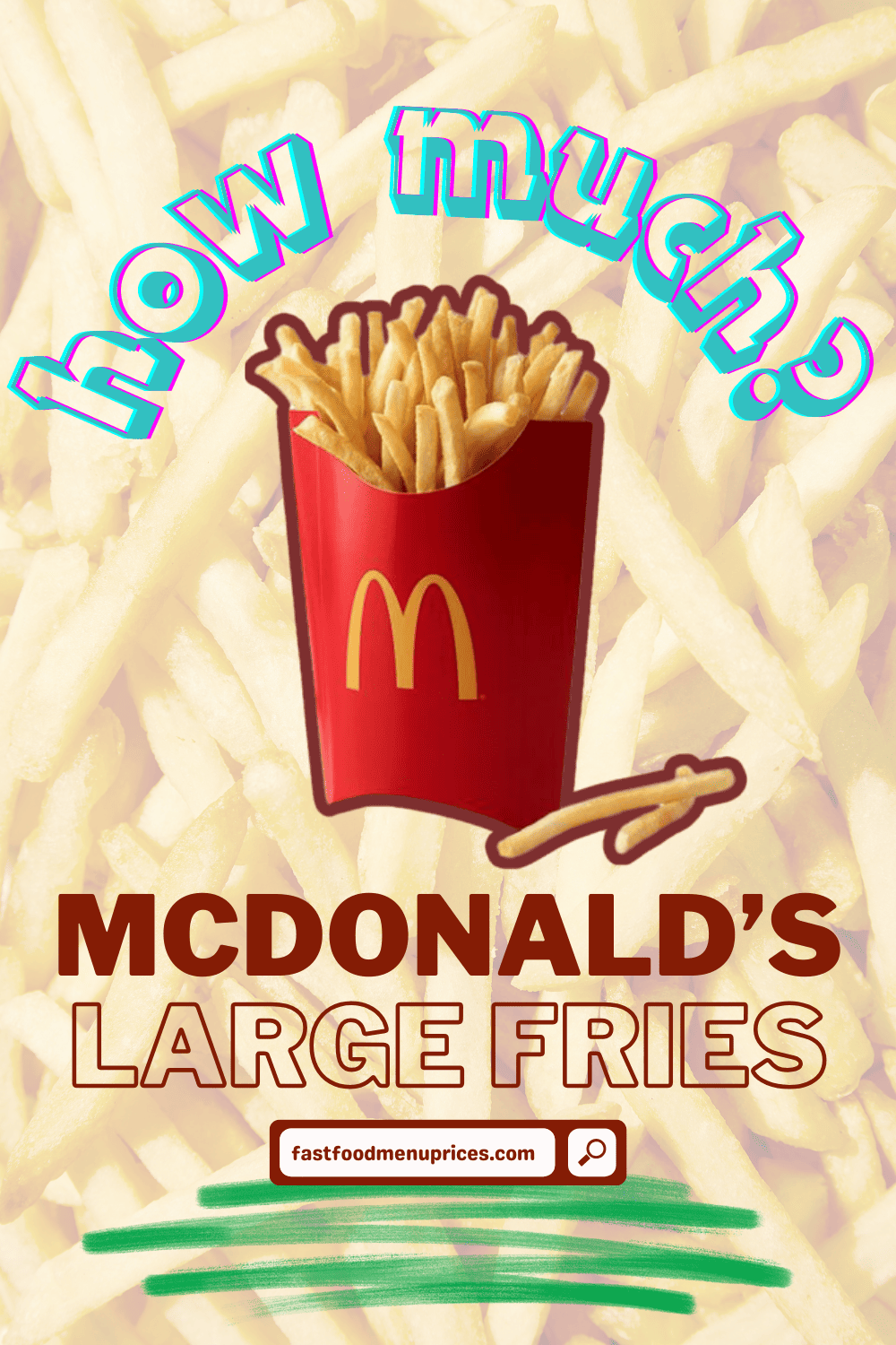 Wondering about the cost of McDonald's large fries?
