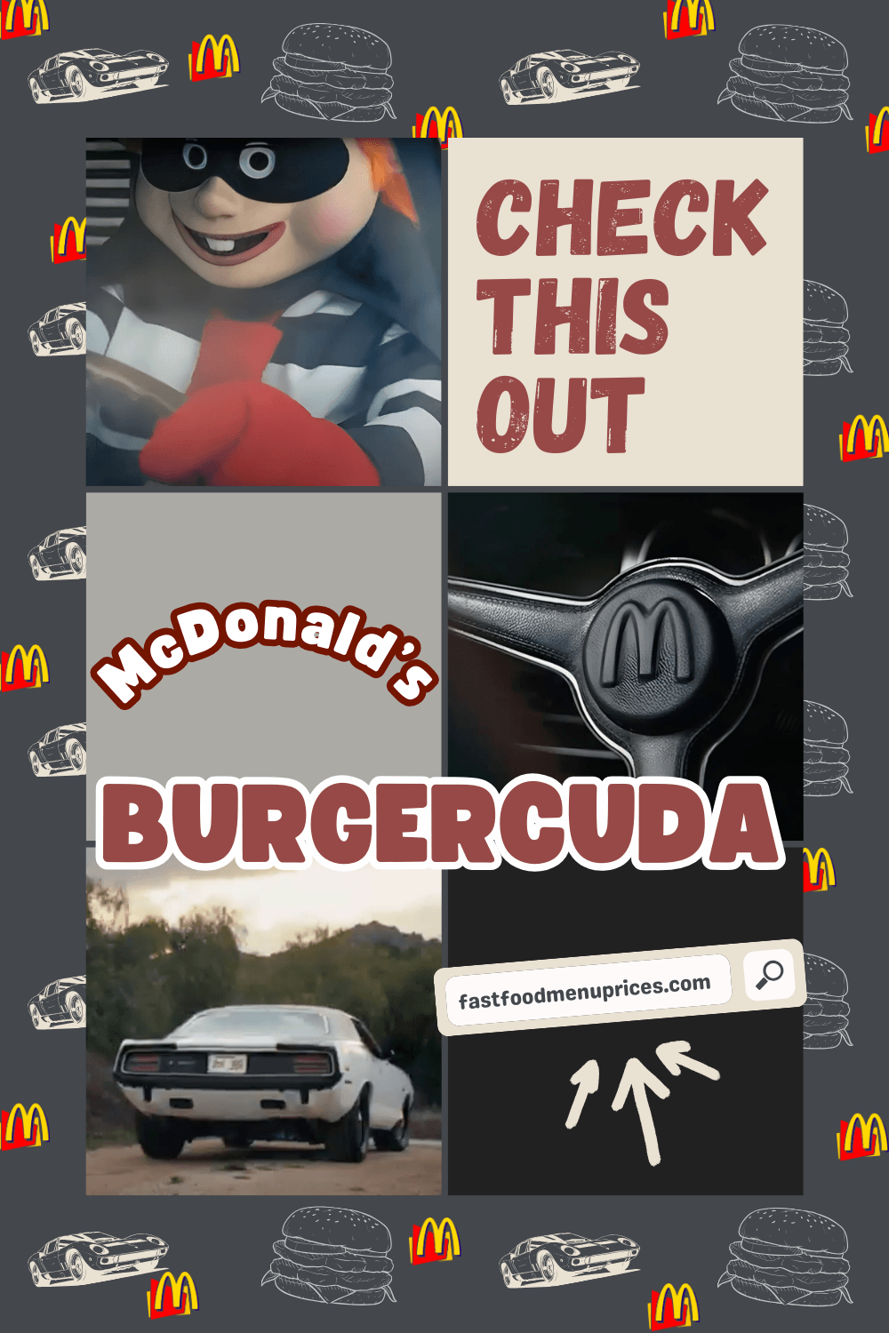Check out the secret menu at McDonald's burgercuda.